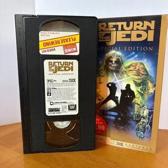 Star Wars Original Trilogy Special Edition VHS (1997) Gold Box Set THX PG Rental - Picture 4 of 16